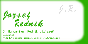 jozsef rednik business card